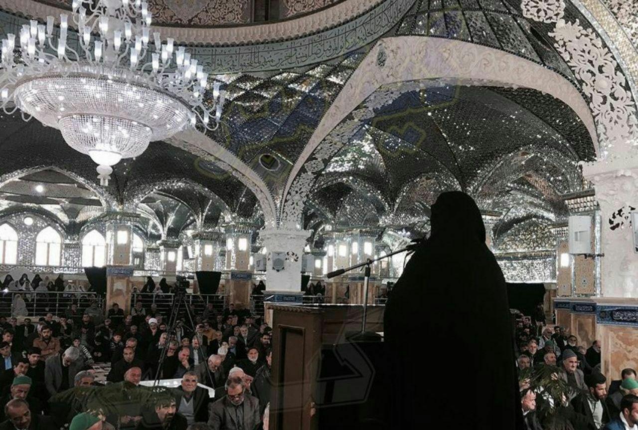 الهام چرخنده سخنران پیش از خطبه ها شد! + عکس الهام چرخنده سخنران پیش از خطبه ها شد! + عکس