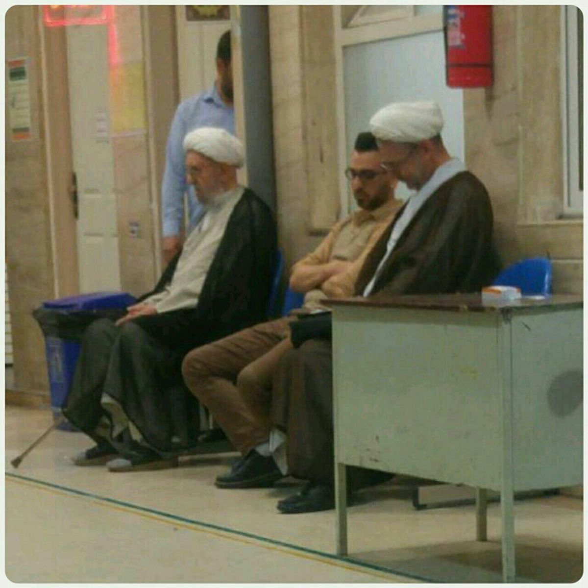 آیت الله امینی در نوبت دکتر درس اخلاق داد+عکس