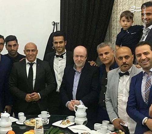 استقلالی‌ها در مراسم عروسی مهاجم آبی
