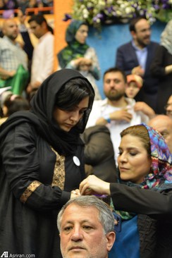 طرفداران روحانی در ورزشگاه آزادی تهران +عکس