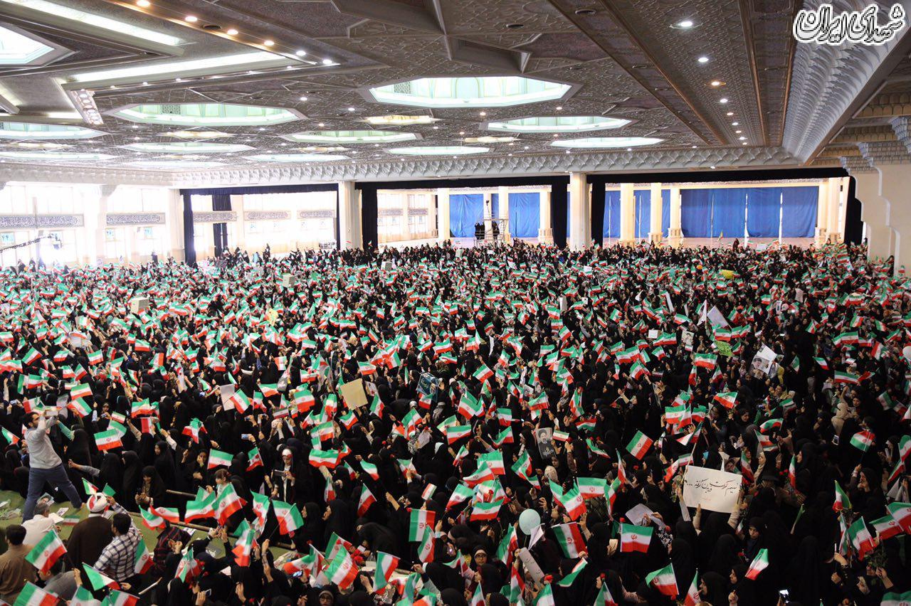 عکس/ نمایی از بانوان حامی رئیسی