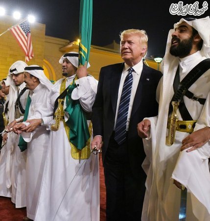 رقص ترامپ و ملک سلمان با ترانه انگلیسی+عکس