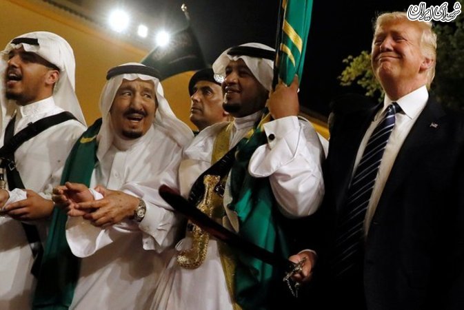 رقص ترامپ و ملک سلمان با ترانه انگلیسی+عکس