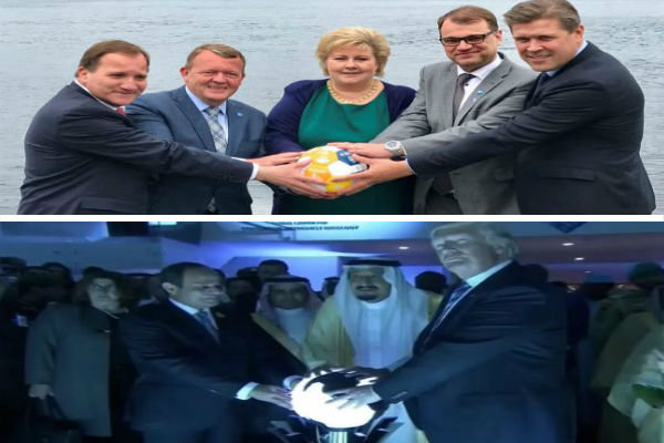 تمسخر ترامپ و سران عرب توسط اروپاییان +عکس تمسخر ترامپ و سران عرب توسط اروپاییان +عکس