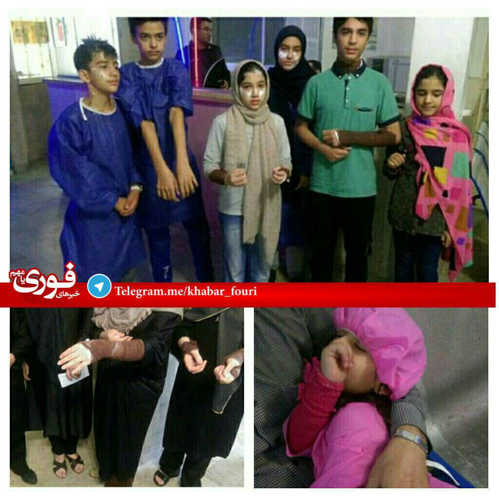 تصویر تعدادی از مصدومان اسیدپاشی تهران