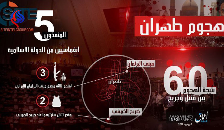 انتشار جزئیات حملات تروریستی تهران توسط داعش
