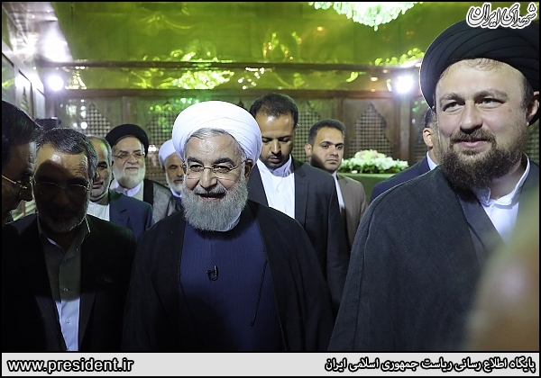 خوشحالی زاید الوصف سید حسن از روحانی+عکس