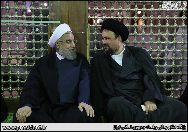 خوشحالی زاید الوصف سید حسن از روحانی+عکس