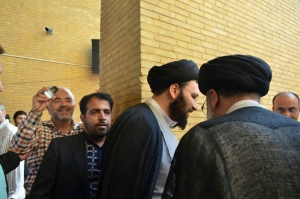 یادگار امام در ختم همسر آیت الله علم الهدی+عکس