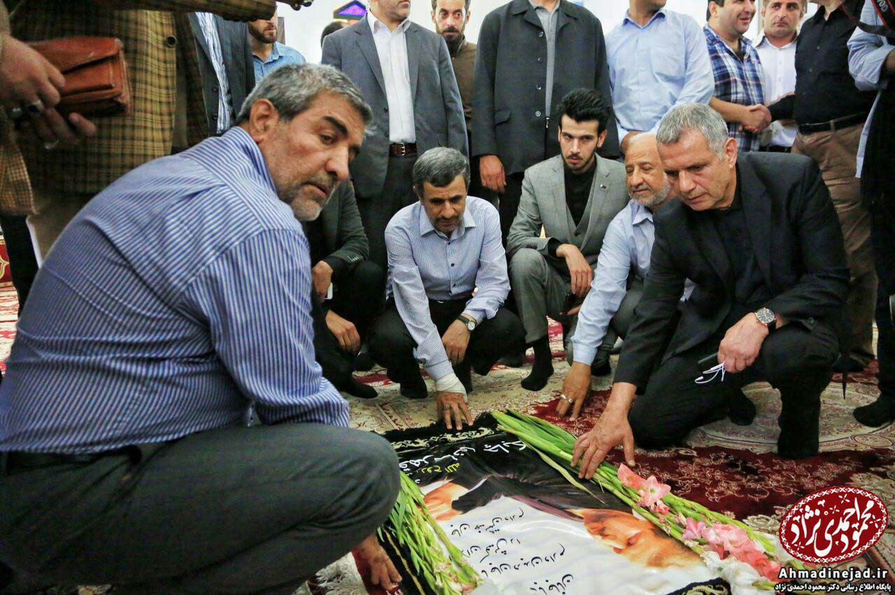 حضور احمدی نژاد در شهرستان گیلان +عکس