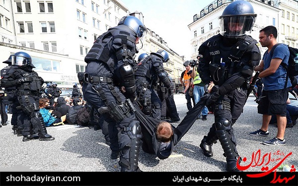 عکس/اعتراضات گسترده علیه اجلاس G۲۰