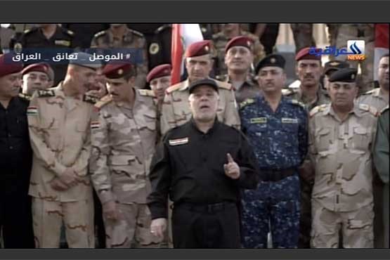 حیدرالعبادی آزادی کامل شهر موصل را اعلام کرد