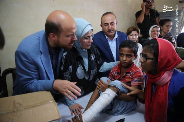 همسر اردوغان درمیان مسلمانان مظلوم میانمار+عکس