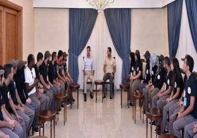 دیدار برخی جوانان کشورهای عربی با بشار اسد+عکس دیدار برخی جوانان کشورهای عربی با بشار اسد+عکس