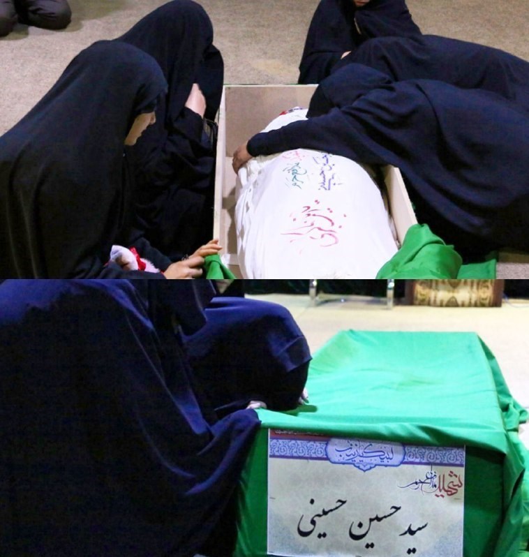 وداع با پیکر مطهر شهید مدافع حرم فاطمیون + عکس وداع با پیکر مطهر شهید مدافع حرم فاطمیون + عکس
