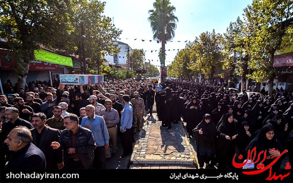 عکس/ تشییع پیکر شهید گمنام دفاع مقدس در لنگرود