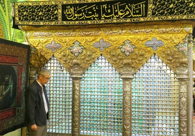 حضور سرلشکر باقری در حرم حضرت رقیه(س) + عکس