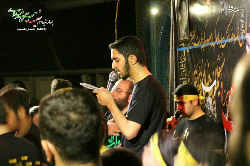 تصویری از مداحی شهید مدافع حرم در هیئت + عکس