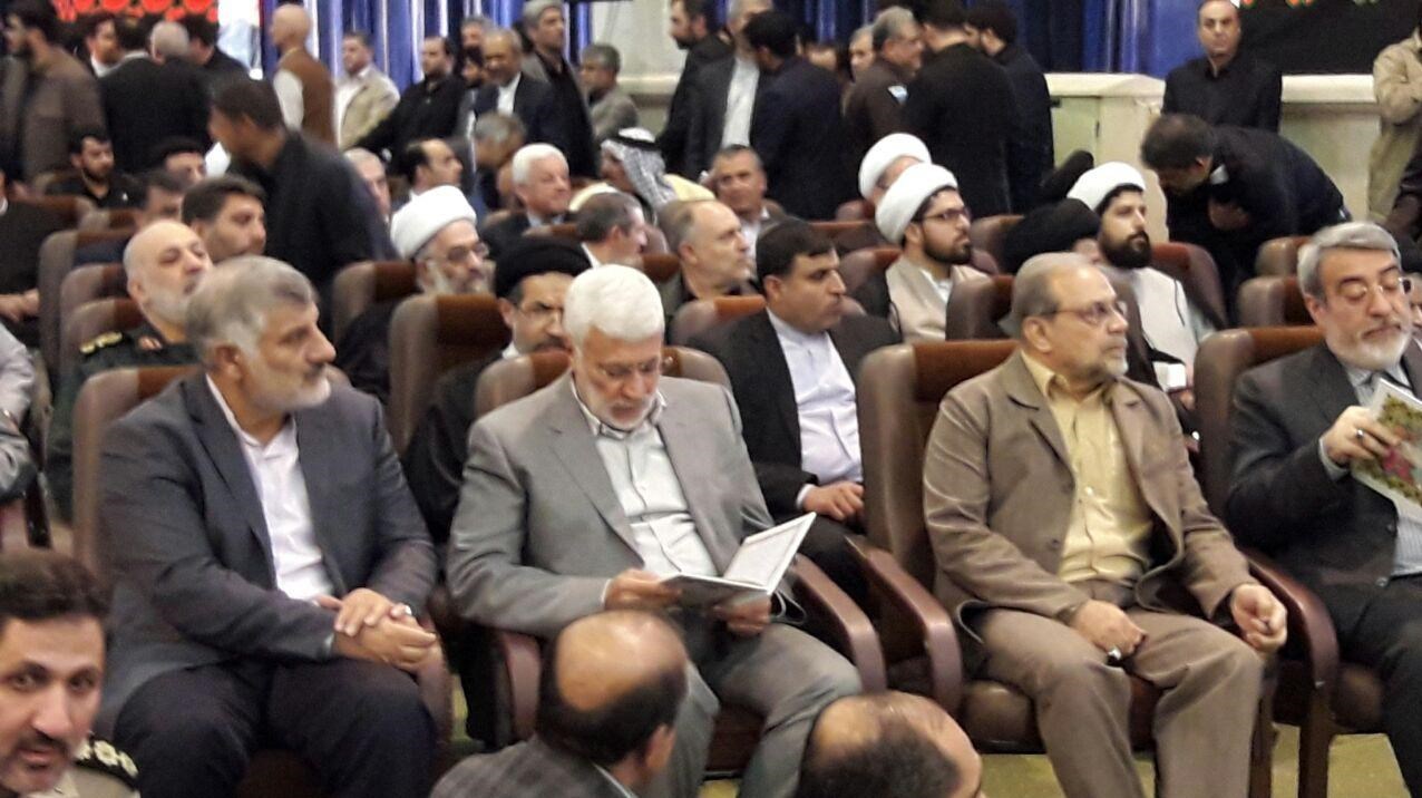 2 فرمانده جهادی عراق در مراسم ختم پدر حاج قاسم + عکس