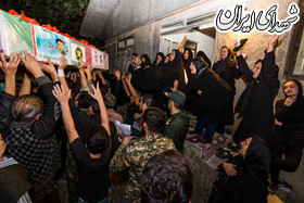 وداع با سرباز شهید سید منصور میرحسینی/ عکس وداع با سرباز شهید سید منصور میرحسینی/ عکس