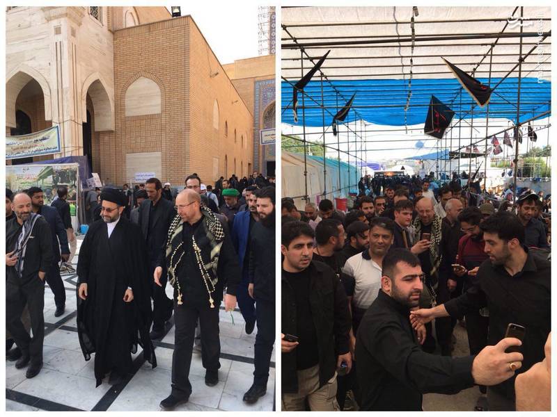 حضور محمد باقر قالیباف در پیاده روی اربعین + عکس