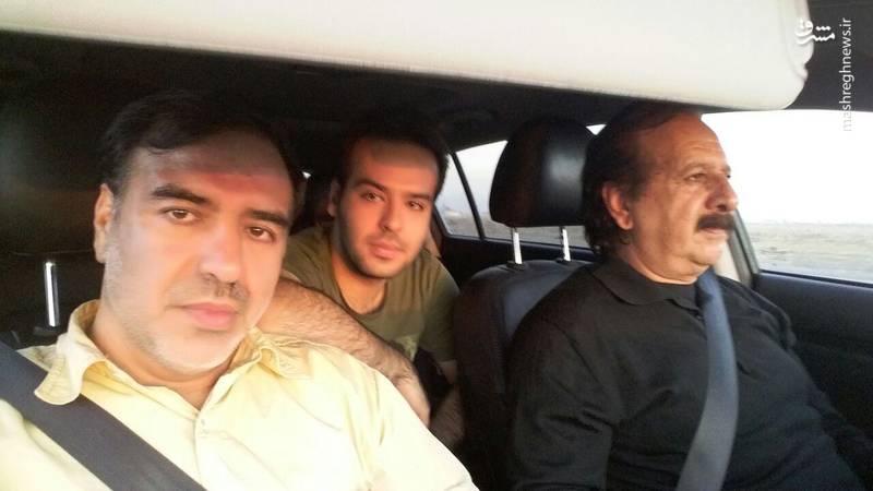 عزیمت کارگردان معروف به مناطق زلزله زده + عکس