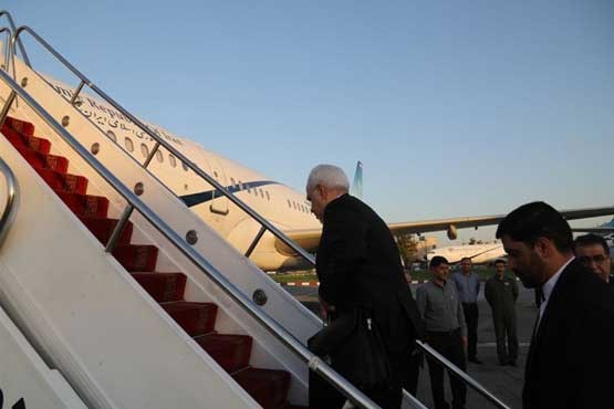 ظریف تهران را به مقصد مسکو پایتخت روسیه ترک کرد