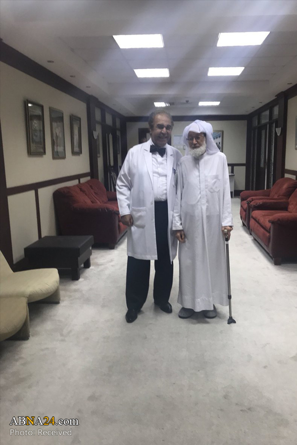 آیت‌الله عیسی قاسم در بیمارستان بین‌المللی بحرین