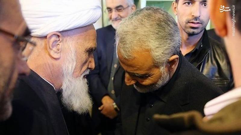 آیت الله حائری شیرازی و حاج قاسم سلیمانی + عکس