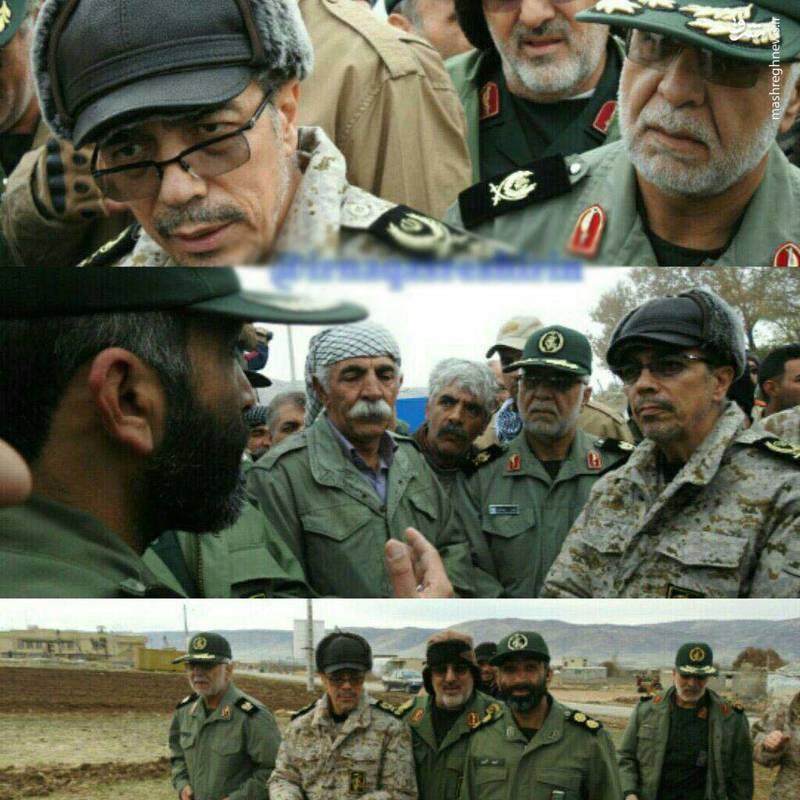 عکس/ بازدید سرلشکر باقری از مناطق زلزله زده