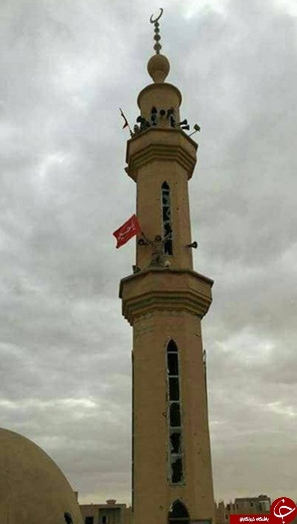 اهتزاز پرچم یاحسین(ع) در آخرین پایگاه داعش + عکس اهتزاز پرچم یاحسین(ع) در آخرین پایگاه داعش + عکس