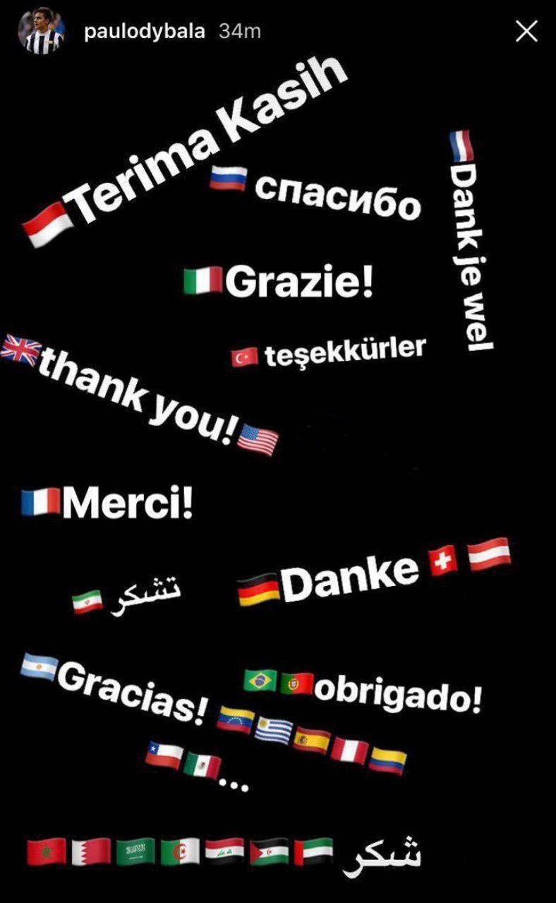 تشکر ستاره یوونتوس به زبان فارسی و با پرچم ایران تشکر ستاره یوونتوس به زبان فارسی و با پرچم ایران