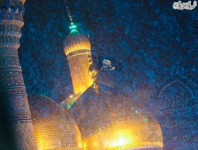 عکس/ حال و هوای بارانی حرم شریفین کاظمین(ع)