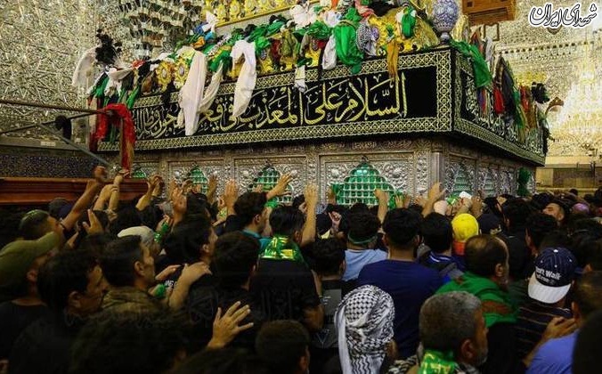 عکس/ حال و هوای بارانی حرم شریفین کاظمین(ع)