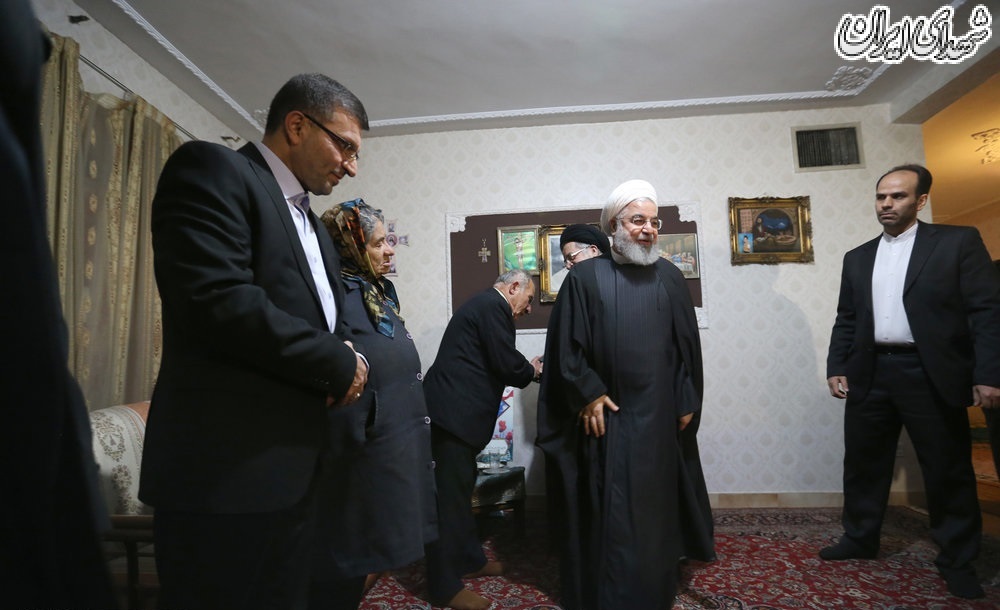 دیدار رئیس‌ جمهور با خانواده شهید آلفرد گبری