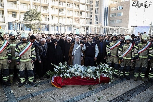 عکس/تشییع شهیدآتش نشان