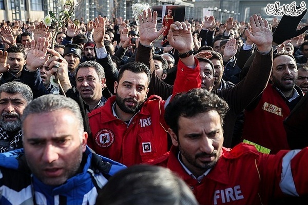 عکس/تشییع شهیدآتش نشان