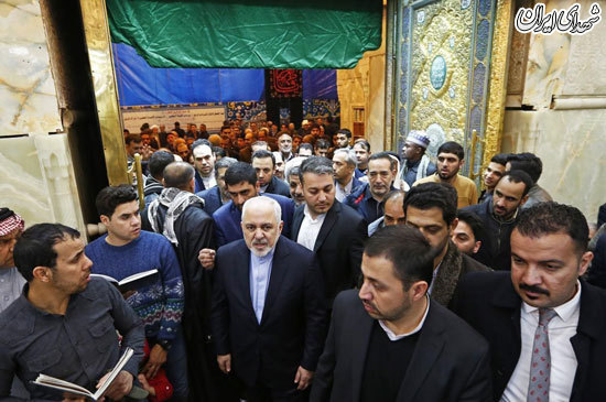 حضور «ظریف» در حرم امام حسین (ع) +تصاویر حضور «ظریف» در حرم امام حسین (ع) +تصاویر