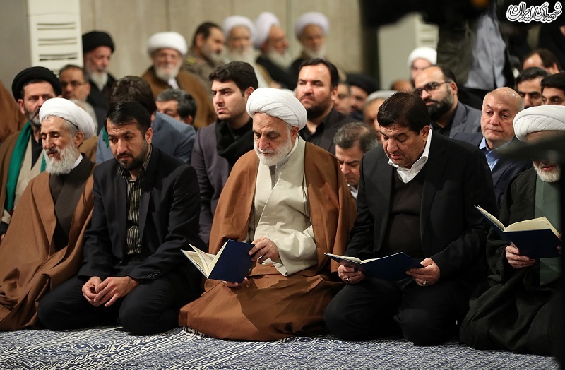 مراسم ترحیم آیت‌الله شاهرودی در بیت رهبری