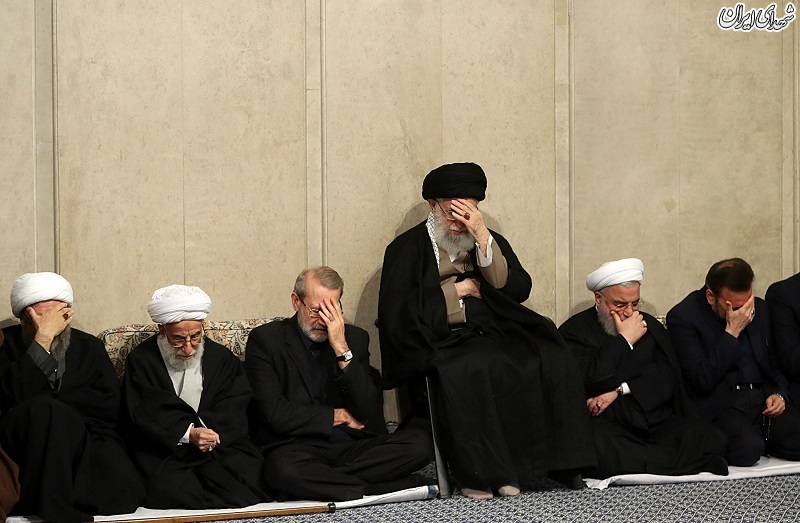 مراسم ترحیم آیت‌الله شاهرودی در بیت رهبری