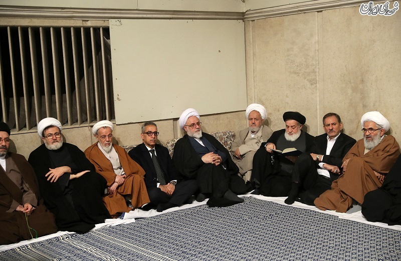 مراسم ترحیم آیت‌الله شاهرودی در بیت رهبری