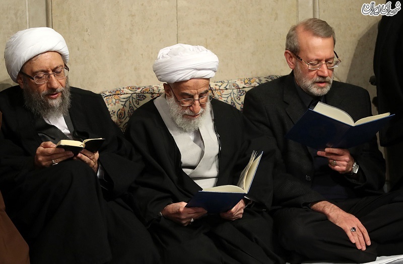 مراسم ترحیم آیت‌الله شاهرودی در بیت رهبری