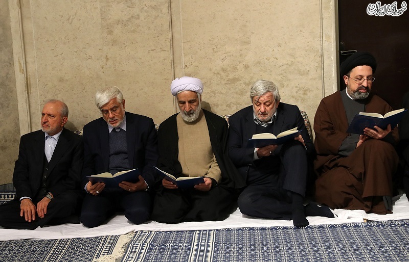 مراسم ترحیم آیت‌الله شاهرودی در بیت رهبری