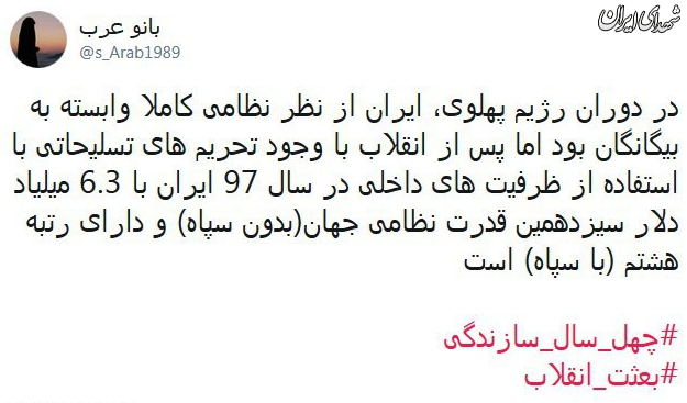 #بعثت_انقلاب، #چهل_سال_سازندگی ترندهای برتر توییترفارسی شدند #بعثت_انقلاب، #چهل_سال_سازندگی ترندهای برتر توییترفارسی شدند