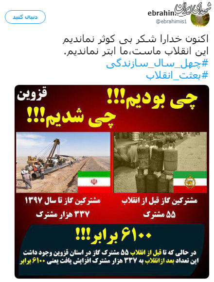 #بعثت_انقلاب، #چهل_سال_سازندگی ترندهای برتر توییترفارسی شدند #بعثت_انقلاب، #چهل_سال_سازندگی ترندهای برتر توییترفارسی شدند