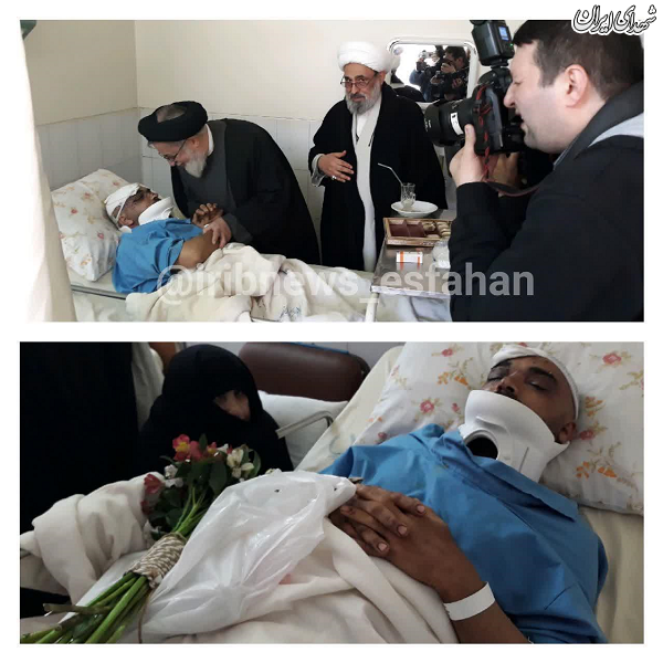 عیادت نمایندگان آقا از مجروحان حادثه تروریستی عیادت نمایندگان آقا از مجروحان حادثه تروریستی