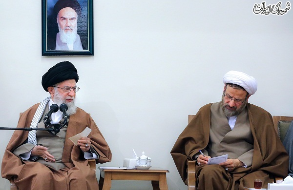 عکس/دیدار مسئولان دفتر تبلیغات اسلامی حوزه علمیه قم با امام خامنه ای