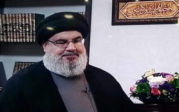 پیام تابلوی پشت سر «نصرالله» به تل آویو پیام تابلوی پشت سر «نصرالله» به تل آویو
