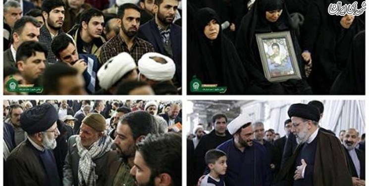 عکس/ دیدار جمعی از خانواده شهدا با رئیسی