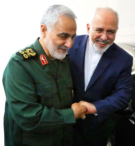 ظریف به سردار سلیمانی تبریک گفت ظریف به سردار سلیمانی تبریک گفت